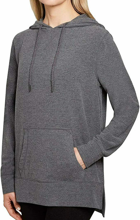 Member's Mark Luxe Knit Hoodie Charcoal Grey Heather L