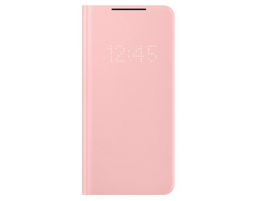 Samsung LED Wallet Cover for Galaxy S21+ 5G | Color: pink