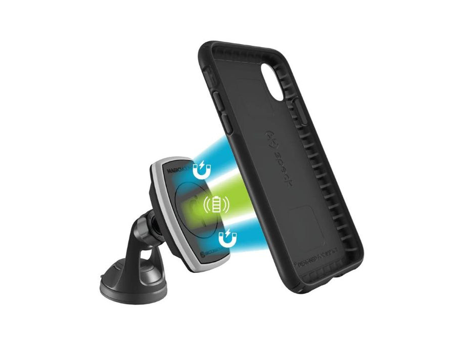 Speck Presidio Mount with Magic Mount Pro Charge Bundle for iPhone X | Color: Black