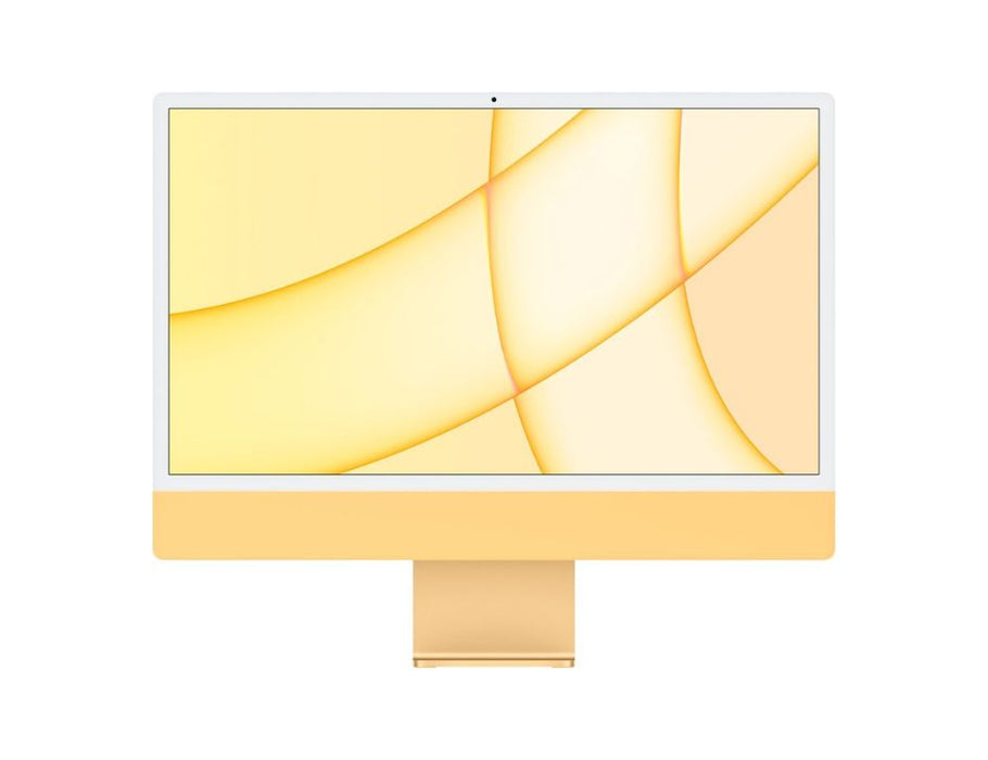 Apple 24" iMac with Retina 4.5K display with Apple M1 chip, 8GB Memory, 256GB SSD w/Touch ID - MGPF3LL/A | Color: Yellow