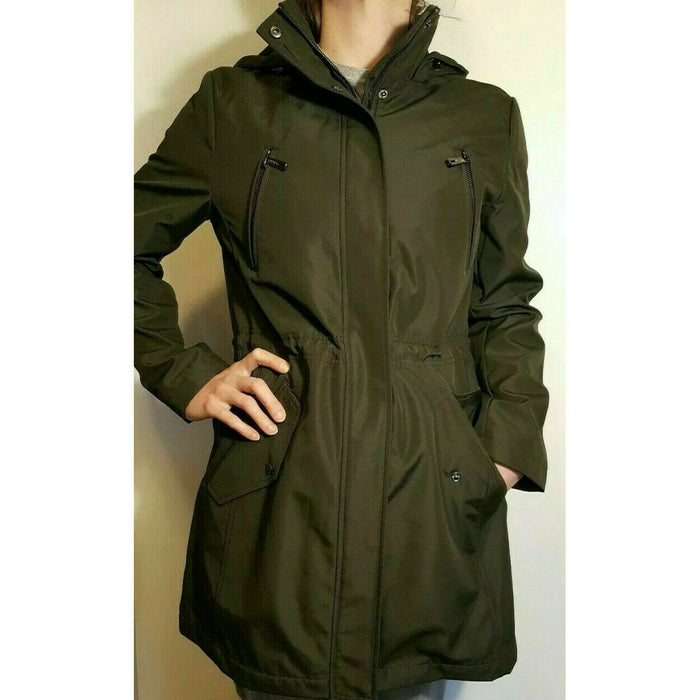 Kenneth Cole Reaction Size Small Olive Women's Winter Coat Olive Small