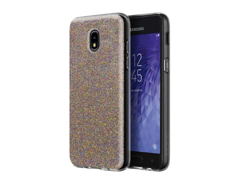 Incipio Design Series Case Compatible with Samsung Galaxy J3/Amp Prime 3/Sol 3 | Color: Multi-Glitter