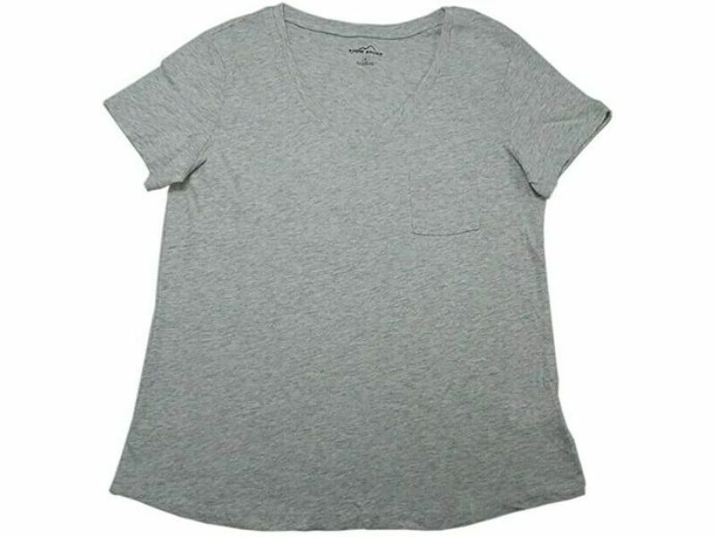 Eddie Bauer Top Light Heather Grey Small