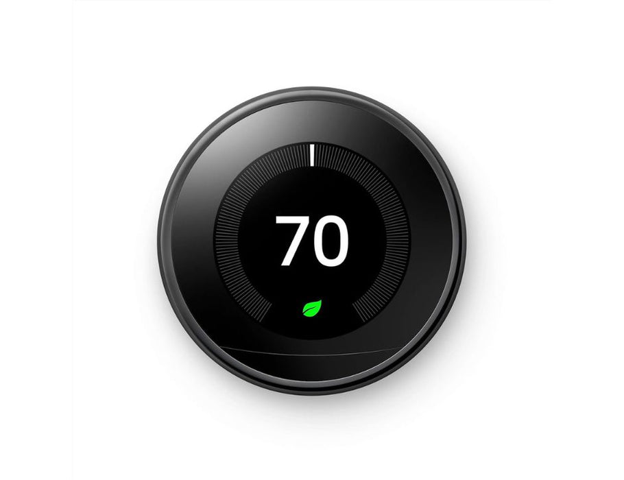 Google Nest Learning Thermostat  3rd Generation | Color: Black