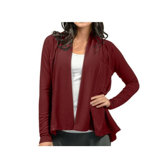 Active Life Cardigan Dark Garnet Small