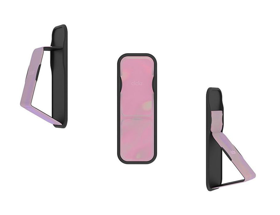 Clckr Stand & Grip Phone Grip | Color: Holograph Pink