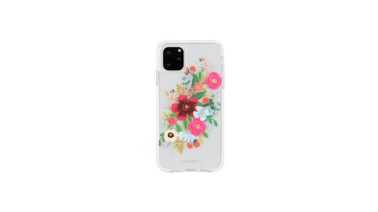 Rifle paper co.for iPhone 5.8" clear with RP Wild Rose
