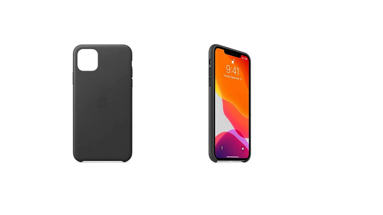 Apple - iPhone 11 Pro Max Leather Case - Black