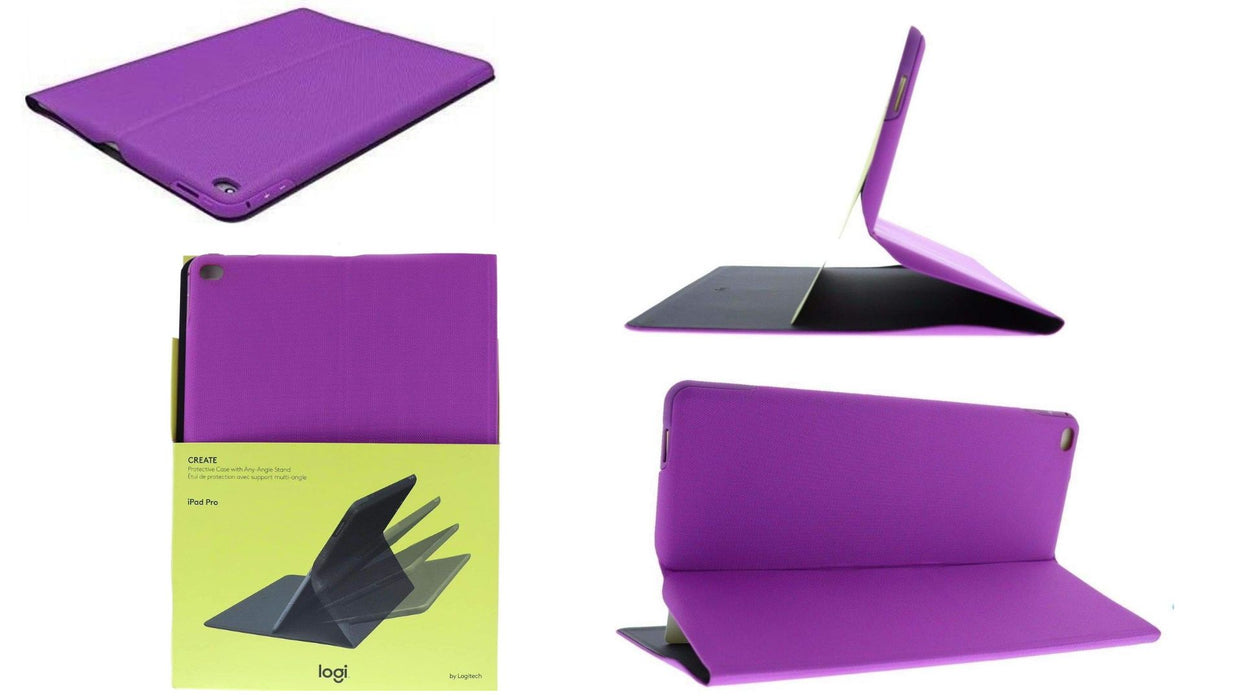 Logitech Create - Protective Case With Any-Angle Stand - Exclusively for 12.9-Inch Apple Ipad Pro - Purple