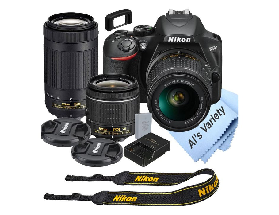 Nikon D3500 Dual Lens Camera Outfit with Added Value