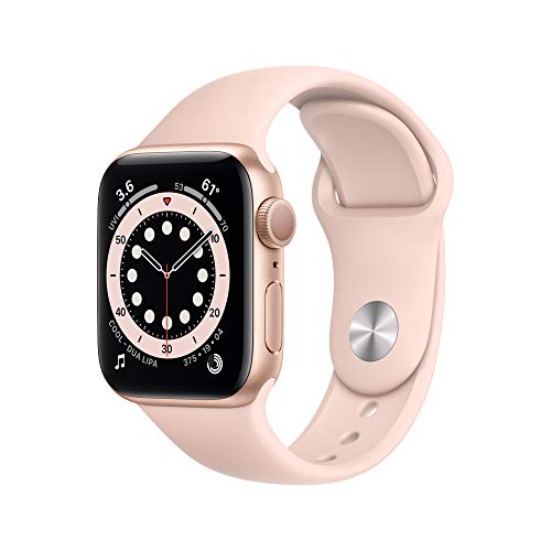 Apple Watch Series 6 (GPS) 40mm Gold Aluminum Case with Pink Sand Sport Band - Gold MG123LL/A