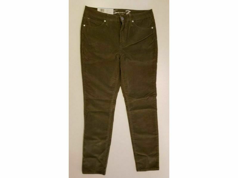 Seven7 Corduroy Skinny Dusty Olive 10