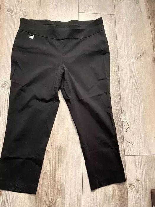 Rafaella Comfort Pant Capri Black 6