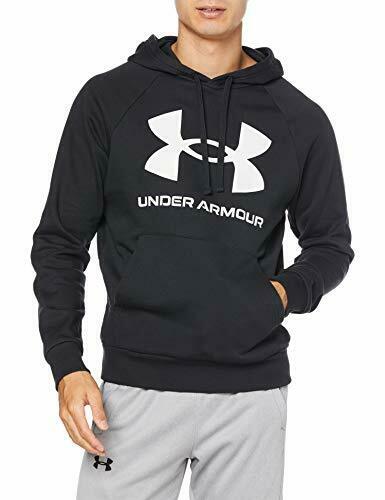 Under Armour Mens Rival Sportstyle Pullover Hoodie Black Large