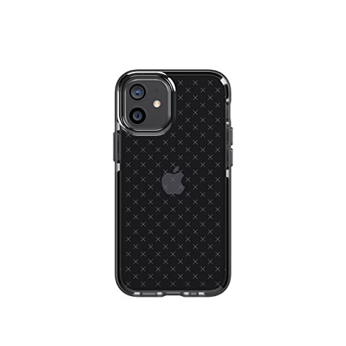 Tech21 Evo Check for Apple iPhone 12 Mini 5G with 12 ft Drop Protection, Smokey/Black