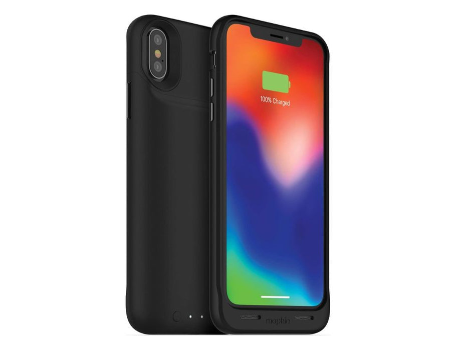 Mophie juice pack wireless Qi Wireless Charging with Protective Battery Case for Apple iPhone X  | Color: Black