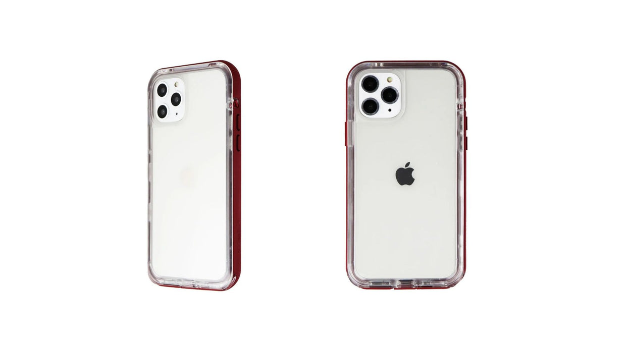 LifeProof NEXT for Iphone one 2019 SMALL Clear With Red TRIM