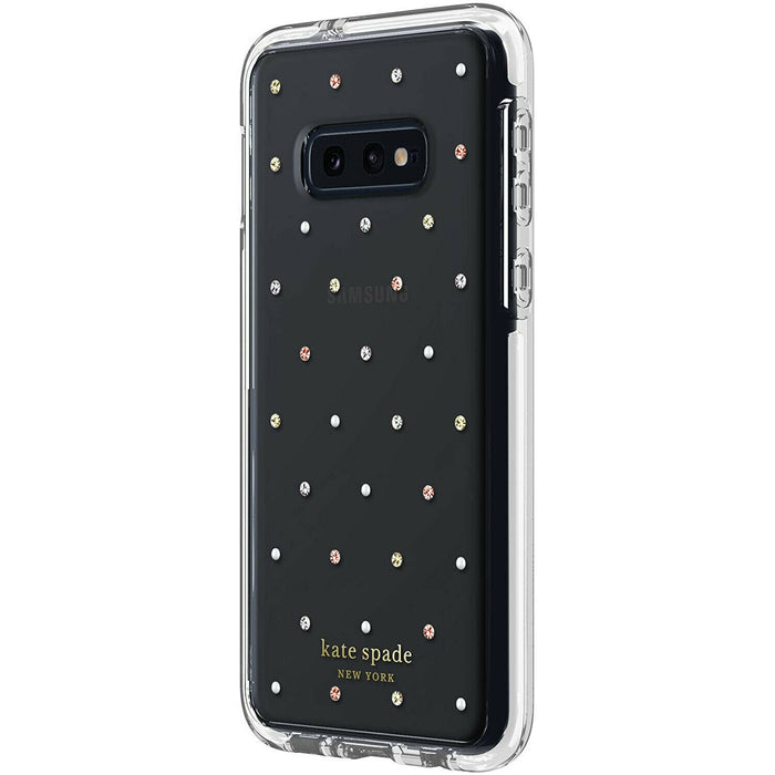 Kate Spade Defensive Hardshell Case for Samsung Galaxy S10e | Pin Dot Gems and Pearls