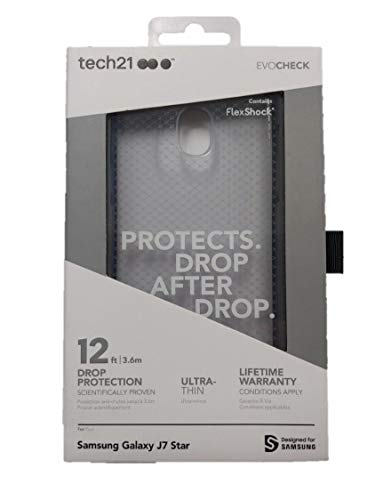Tech 21 Evo Check Series Gel Case for Samsung Galaxy J7 Aura - Gray