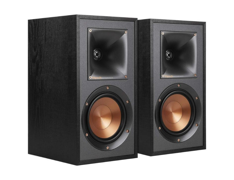 Klipsch R-41M Powerful Detailed Bookshelf Home Speaker Set of 2 | Color: Black