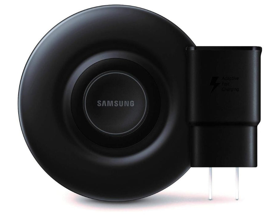 Samsung Qi Certified Fast Charge Wireless Charger Pad with Cooling Fan | Color: Black