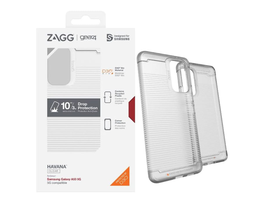 ZAGG Gear 4 10 FT /3M Drop Protection HAVANA Clear Case For Samsung Galaxy A53 5G