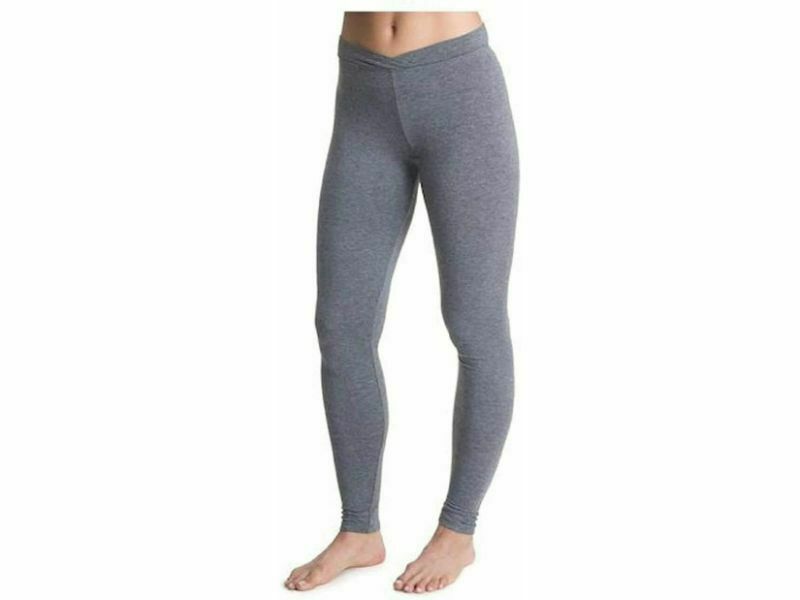 Cuddl Duds Fleece With Stretch Legging Charcoal Heather Space Dye Medium