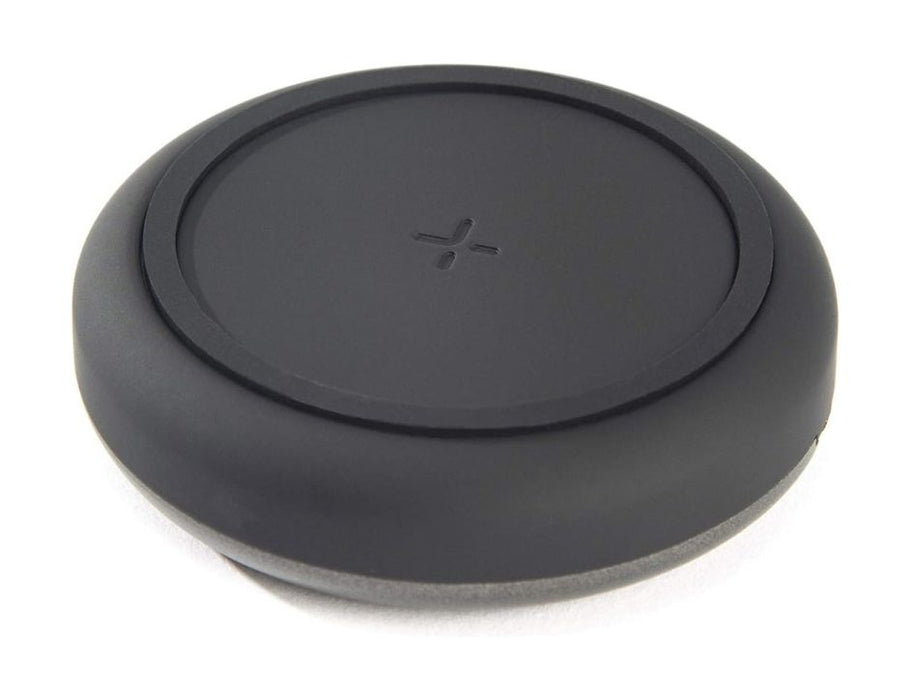 Tylt Medallion Portable Wireless Charging Pad | Compact Wireless Charger | Connects To Laptops And Power Banks - Color: Black