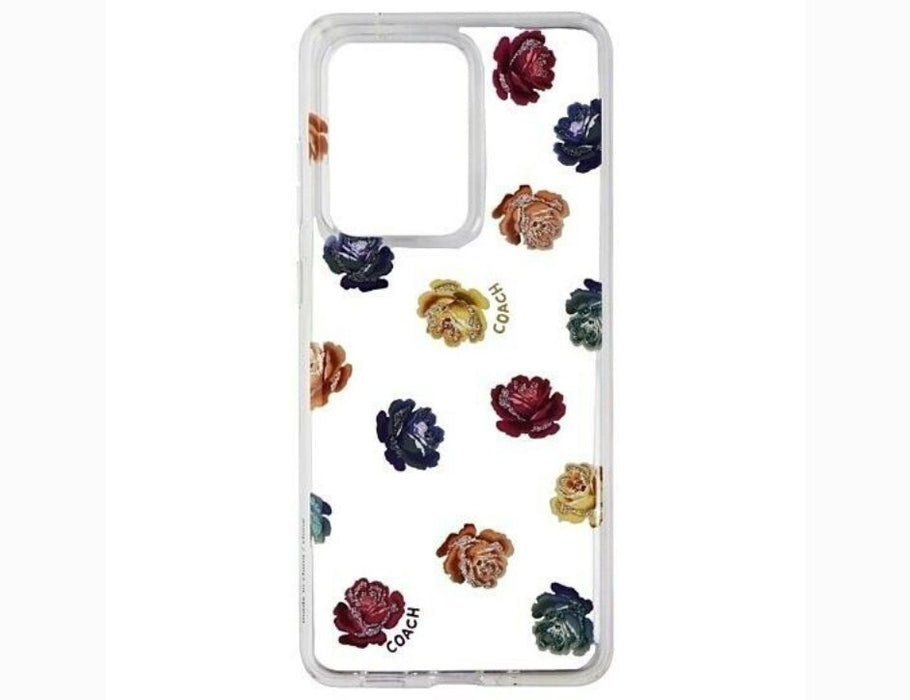 Coach New York Protective Case for Galaxy S20+ | Dreamy Peony Clear and Rainbow