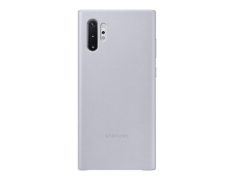 Samsung Leather Back Cover for Galaxy Note 10 | Color: silver