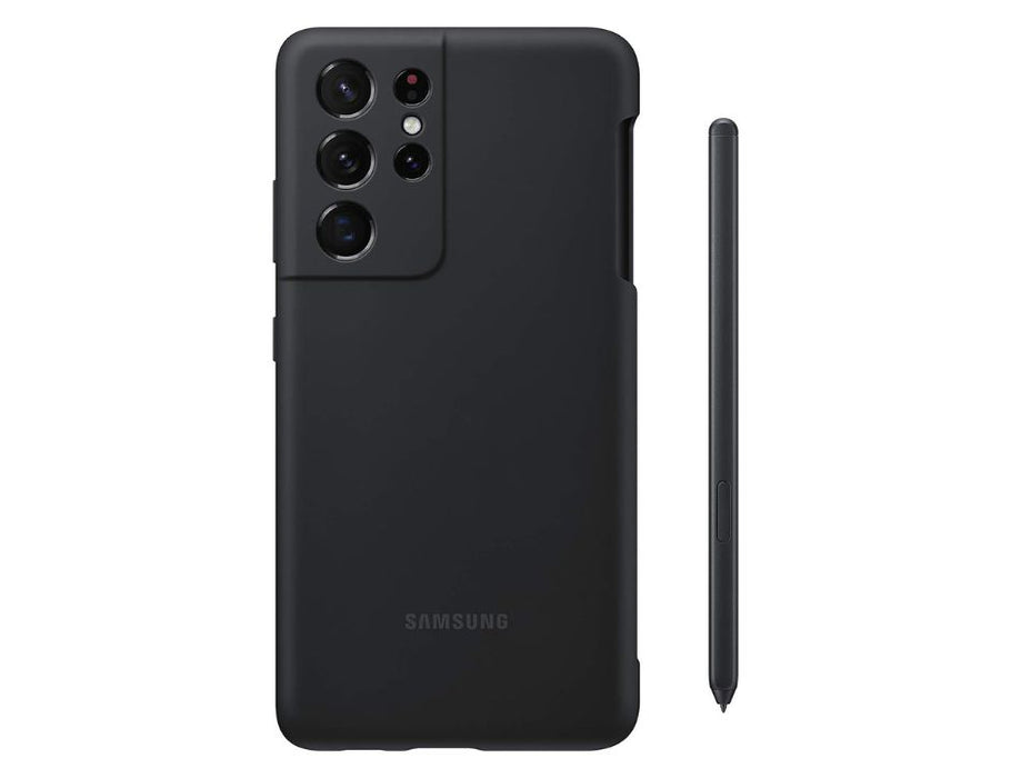 Samsung Galaxy S21 Ultra 5G Silicone Cover with S Pen - black