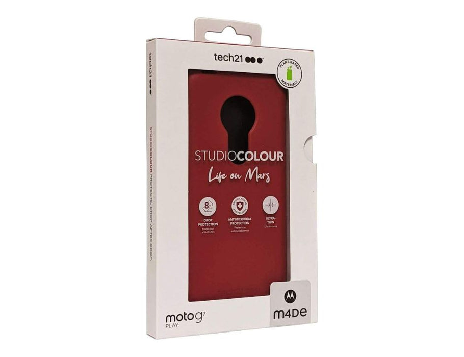 Tech21 STUDIO COLOUR LIFE ON MARG MOTO G7 PLAY m4De  TERRA RED