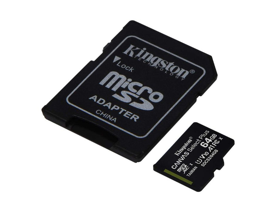 Kingston Canvas Select Plus MicroSD Card - 64GB