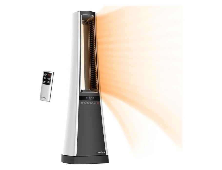 Lasko Ceramic Oscillating Space Heater Tower 1500 Watt Room Heater 27" Lasko Remote | Color: Black