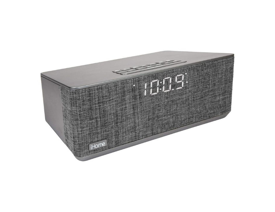 iHome Bluetooth Dual Alarm FM Clock Radio Speakerphone USB Charging