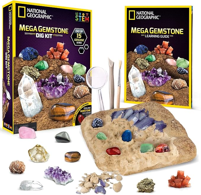 You Can Dig Precious Gems Epic Lab Science Kits Brown/Multi Precious Gems 15 Pieces