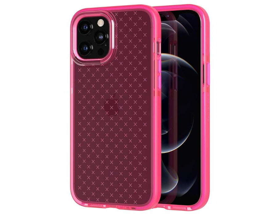 Tech21 Evo Check For Iphone 2020 6.7 " Non-Slip Case To Protect Your Phone And Camera Pink