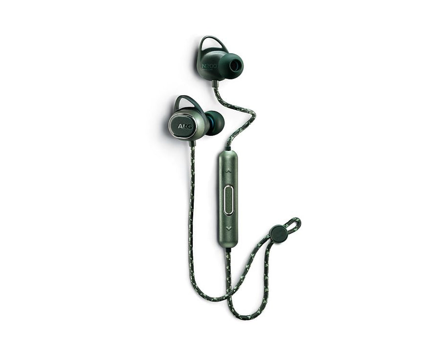 AKG N200 Wireless Bluetooth Earbuds | Color: Green