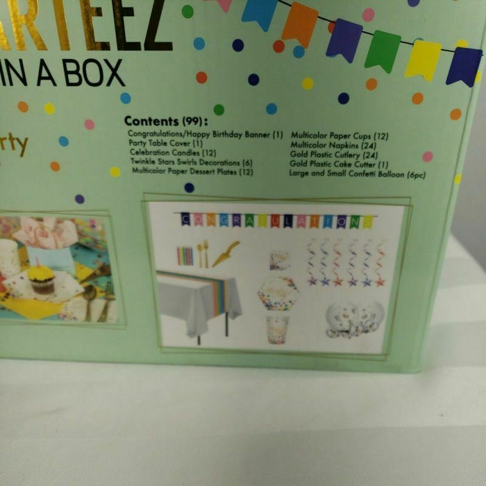 Parteez in a Box Multi Color 99 Pieces