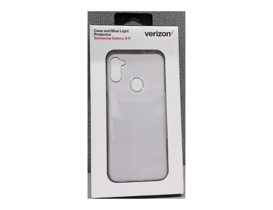 Verizon Clear  Case and Blue Light Protector for Samsung Galaxy A11