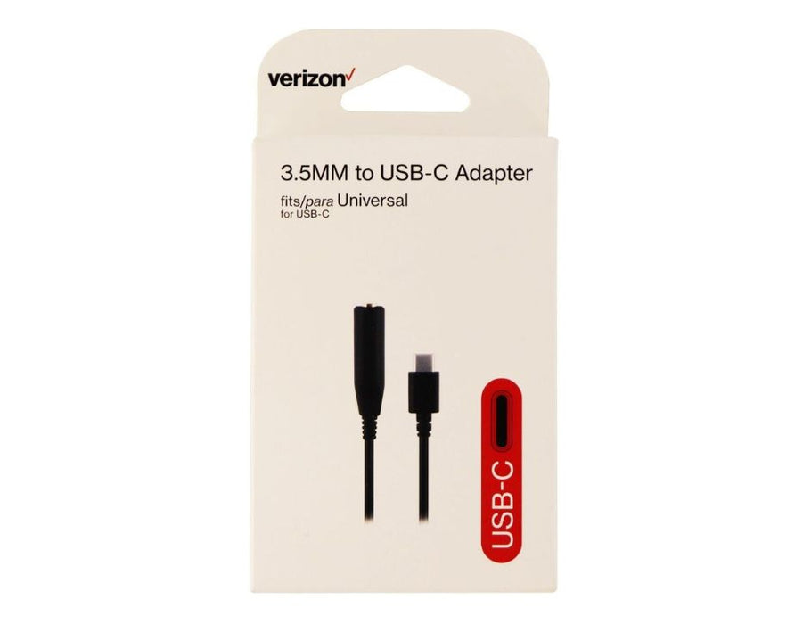 Verizon 3.5mm to USB-C Adapter | Color: Black