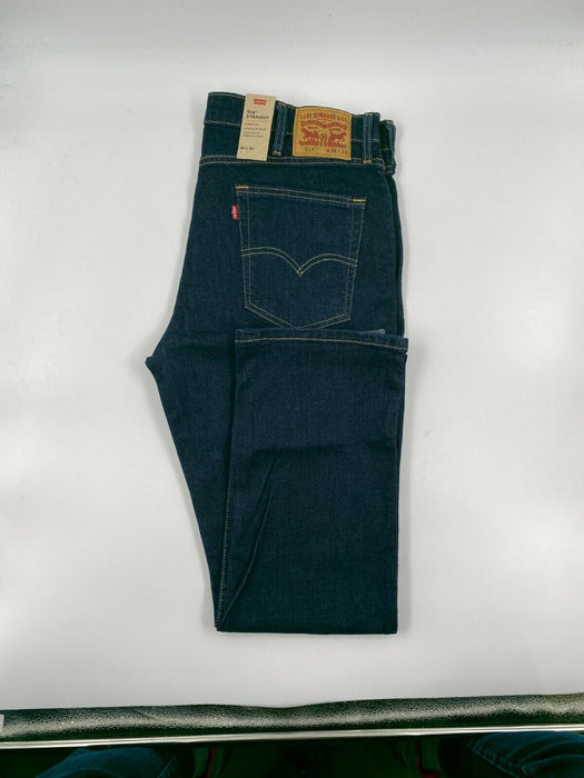 Levi Strauss & Co 514 Straight Stretch Dark Navy 38 x 32