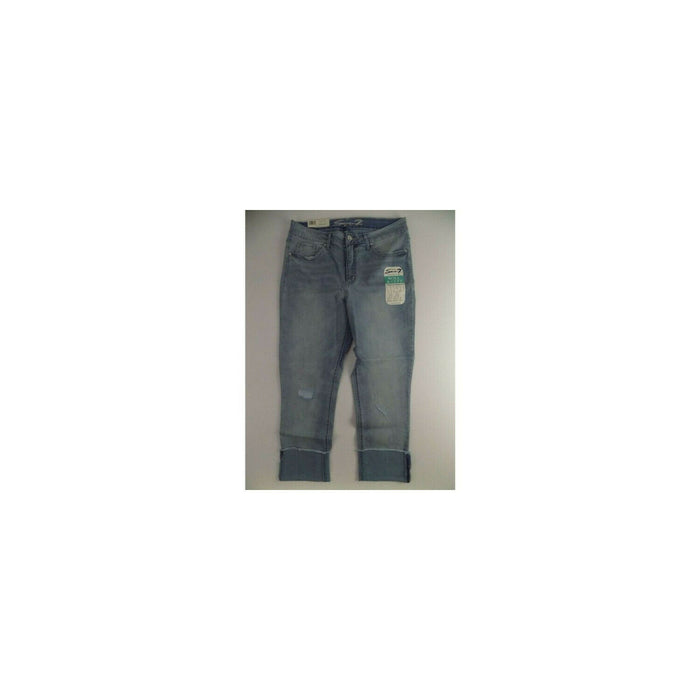 Seven7 Roll & Cuff High Rise Slim Straight Phoenix 8