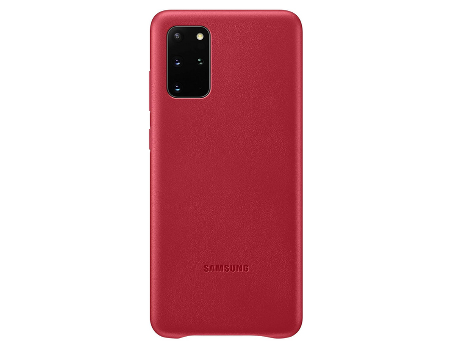 Samsung Leather Cover for Galaxy S20+ 5G  | Color: red