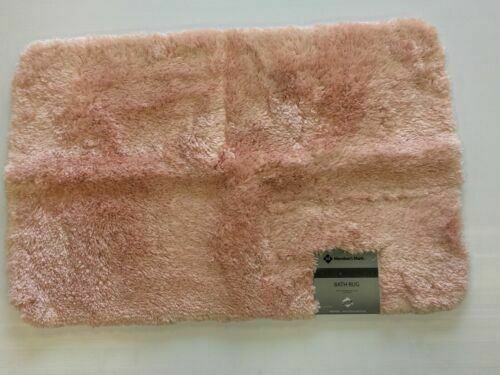 Hotel Premier Collection Bath Rug Silky Soft and Brilliant Luster Blush 24 x 36