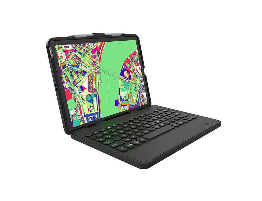 Zagg Rugged Book Durable Detachable Keyboard and Case Rugged Protection for iPad Air (5th, 4th Gen) & ipad Pro 11-inch | Color: Black