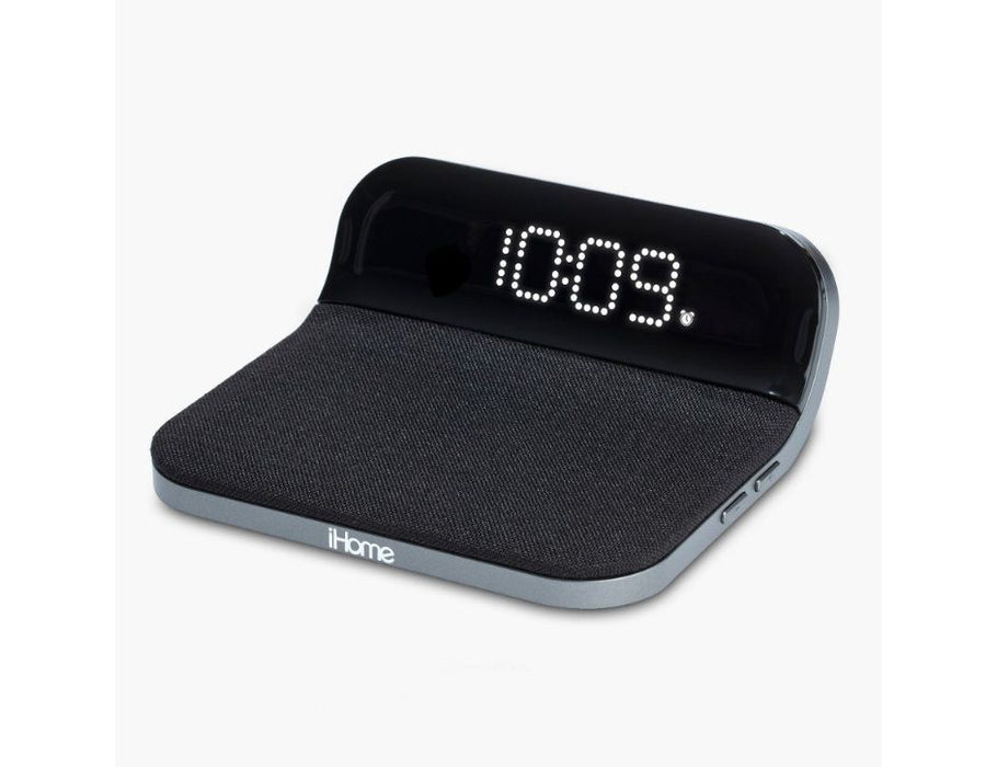 iHome PowerValet Pro Alarm Clock w USB & Fast Qi Wireless Charger 100-240V