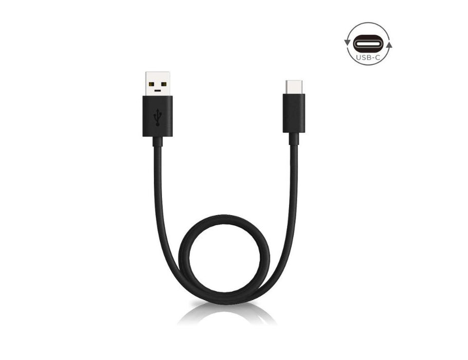 Motorola USB-A to USB-C Cable (Bulk Packaging) | Color: Black