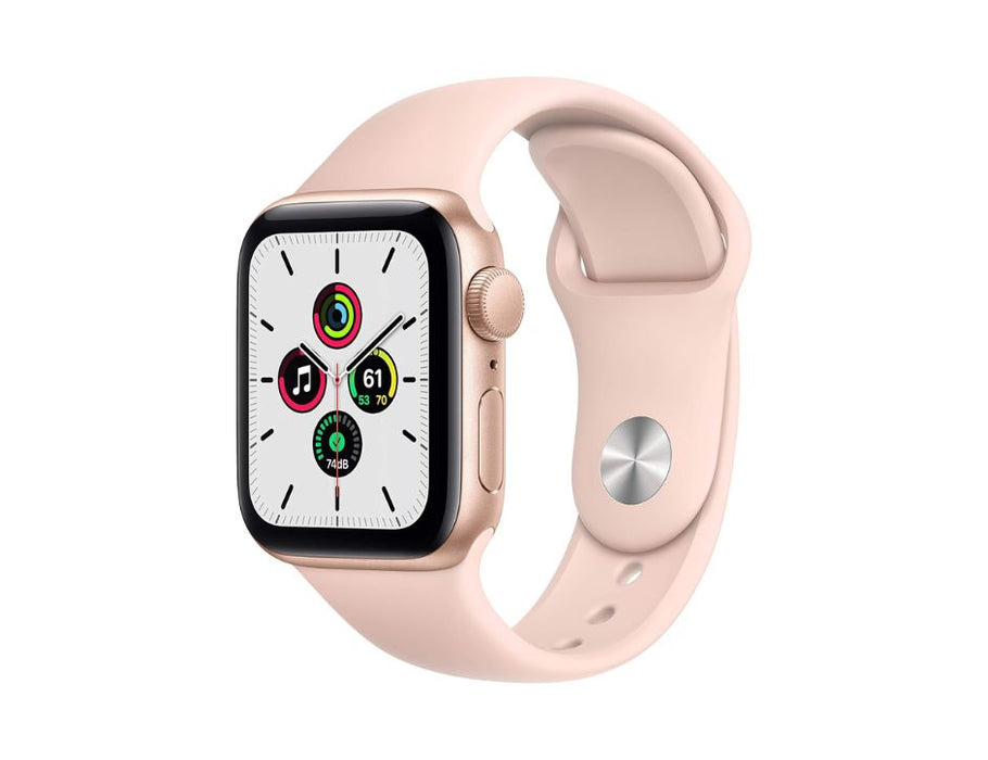 Apple Watch SE (GPS) 40mm Gold Aluminum Case with Pink Sand Sport Band - MYDN2LL/A | Color: Gold