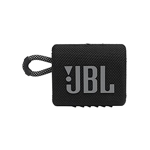 JBL GO3 Portable Waterproof Wireless Speaker, Black